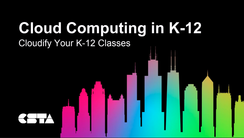 Cloud computing in K-12 title slide