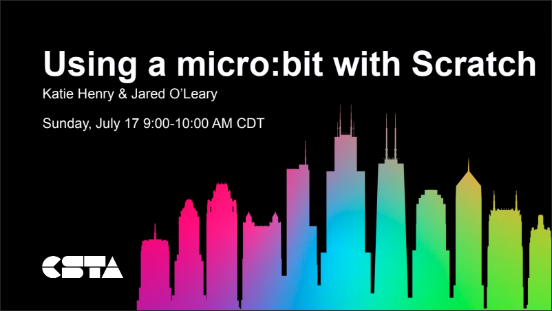 using micro:bit with scratch - title slide